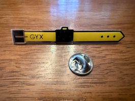 Anstecknadel Pin Motiv Gürtel gelb gebraucht Zustand