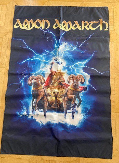 Bandiere: Amon Amarth Band Posterflaggen / Banner – Nuovo (secondo la descrizione) da Bassersdorf venduto da Fostex17 1