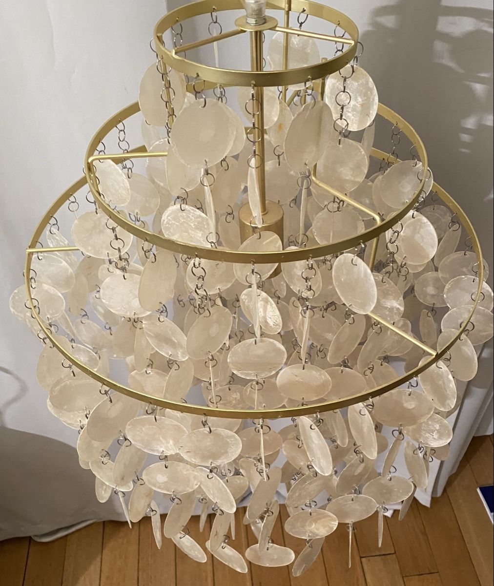 Maisons du monde Lampadari & plafoniere: KUTA Hängeleuchte Perlmutt/Gold Maisons du Monde – Difettoso da Basel venduto da fel_5sqf 4
