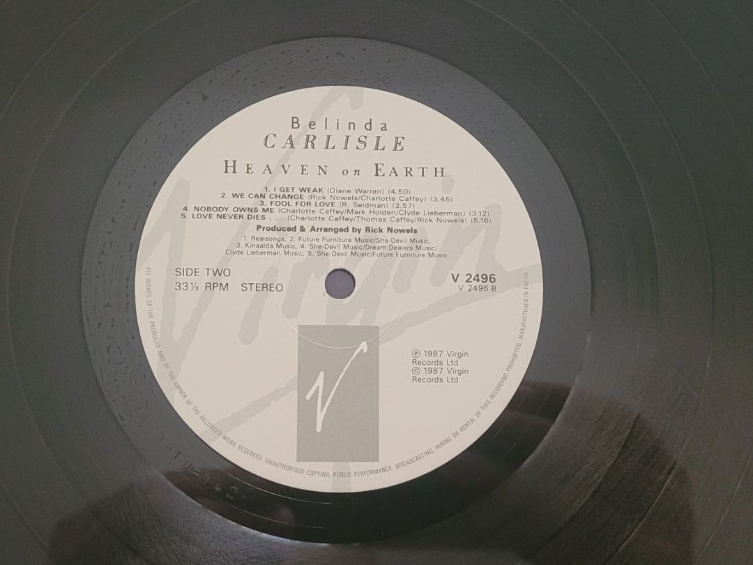 Dischi in vinile: LP  Belinda Carlisle – Usato da Martigny venduto da MZ-67 3