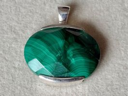 Malachit Anhänger, Silber 925