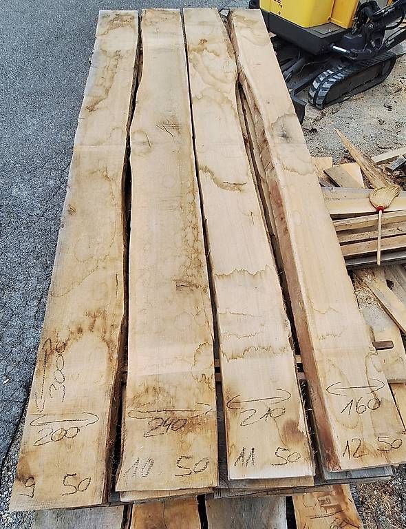 Articoli in legno: Eichenbretter 50mm/ 12 Stück/ 3m / Lufttrocken – Usato da Waldkirch venduto da bauprofi87