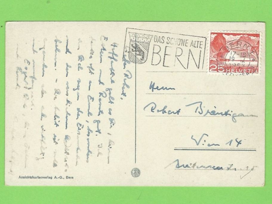 Cartoline postali: Bern, Weltpostdenkmal – Usato da Zürich venduto da t24_de 1