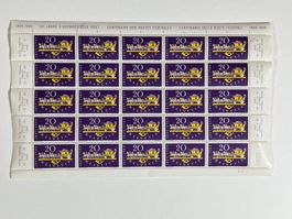 Briefmarke 1949 Bogen eidgenössische Post mit Abart