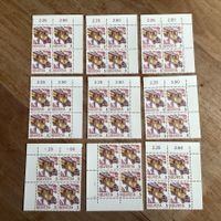 36x Fr. -.05 Briefmarken Frankatur Postbeförderung 86-87