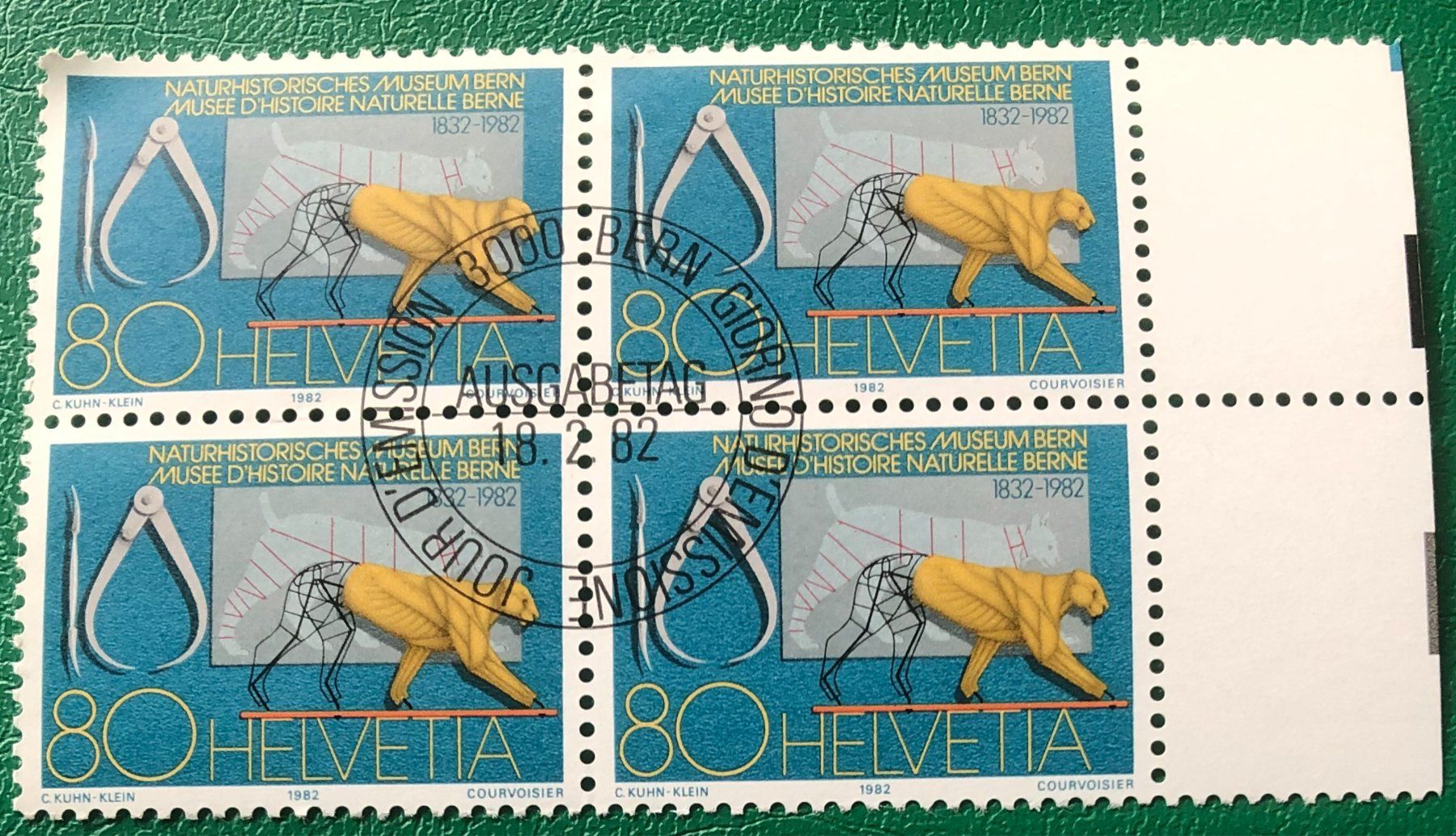 Tutti i francobolli: 4 er Block Nr. 666 mit ETStempel Bern – Usato da Aarau venduto da Billa007