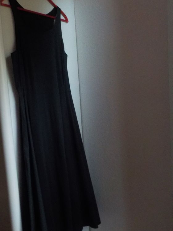Robe Longue Caroll Sans Manches - Taille 36, Rouge, En Polyester Et Coton, Neuve