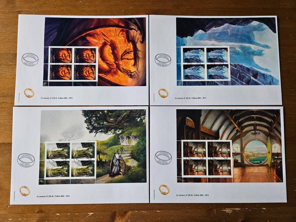 Set FDC Kleinbogen 50. Todestag John Ronald Reuel Tolkien (Gebraucht ...