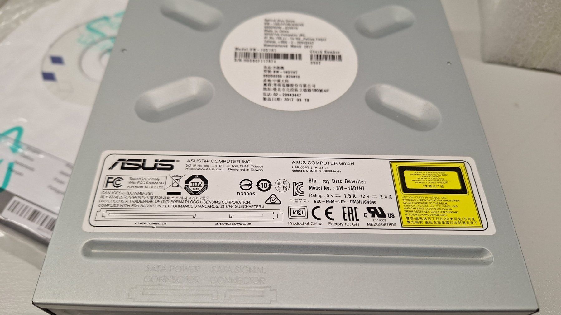 Asus Lecteur multimedia & Streamer: Asus Blu-Ray Writer BW-161HT – D'occasion à Barberêche par rafaman66 4