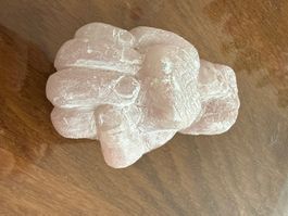 Rosenquarz Hand Deko