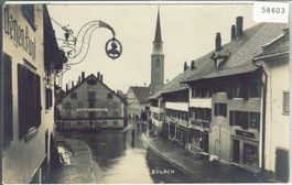 Bülach im Regen - Dorfpartie