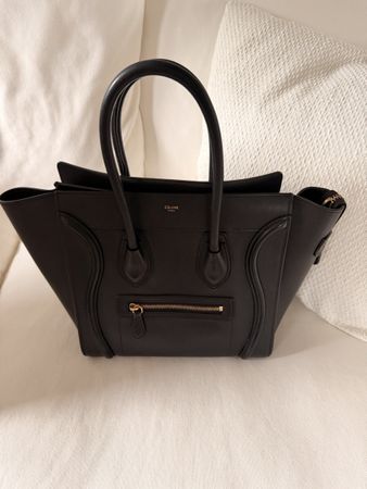 Celine Handtasche schwarzes Leder 