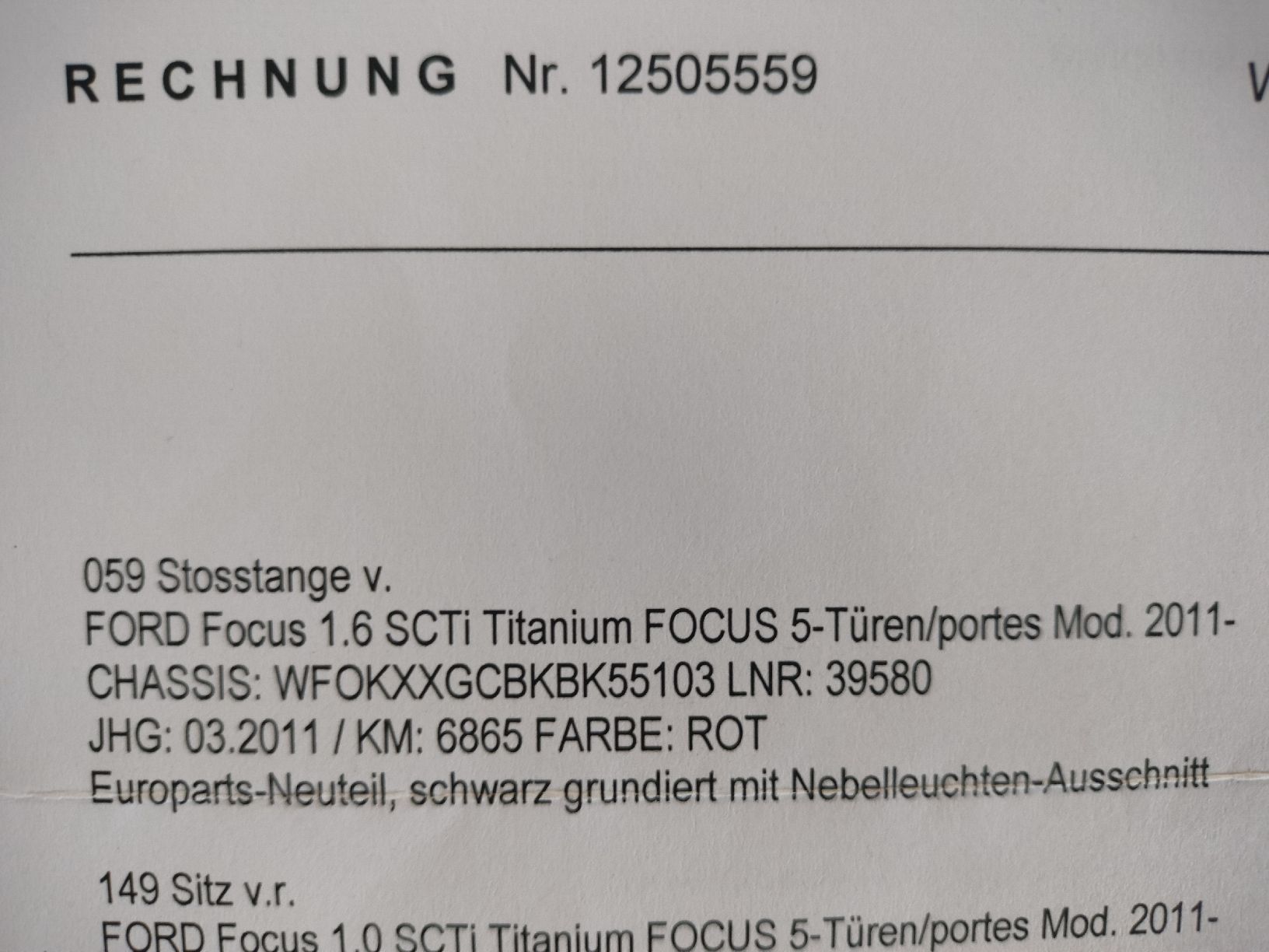Ford Alle Autoersatzteile: Stossstange Front – Neu (gemäss Beschreibung) aus Seuzach von Flyinghirsch69 7