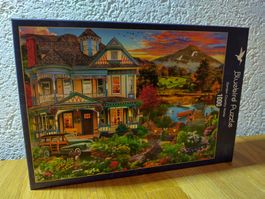 1000er Puzzle, Bluebird, Garden Country Home