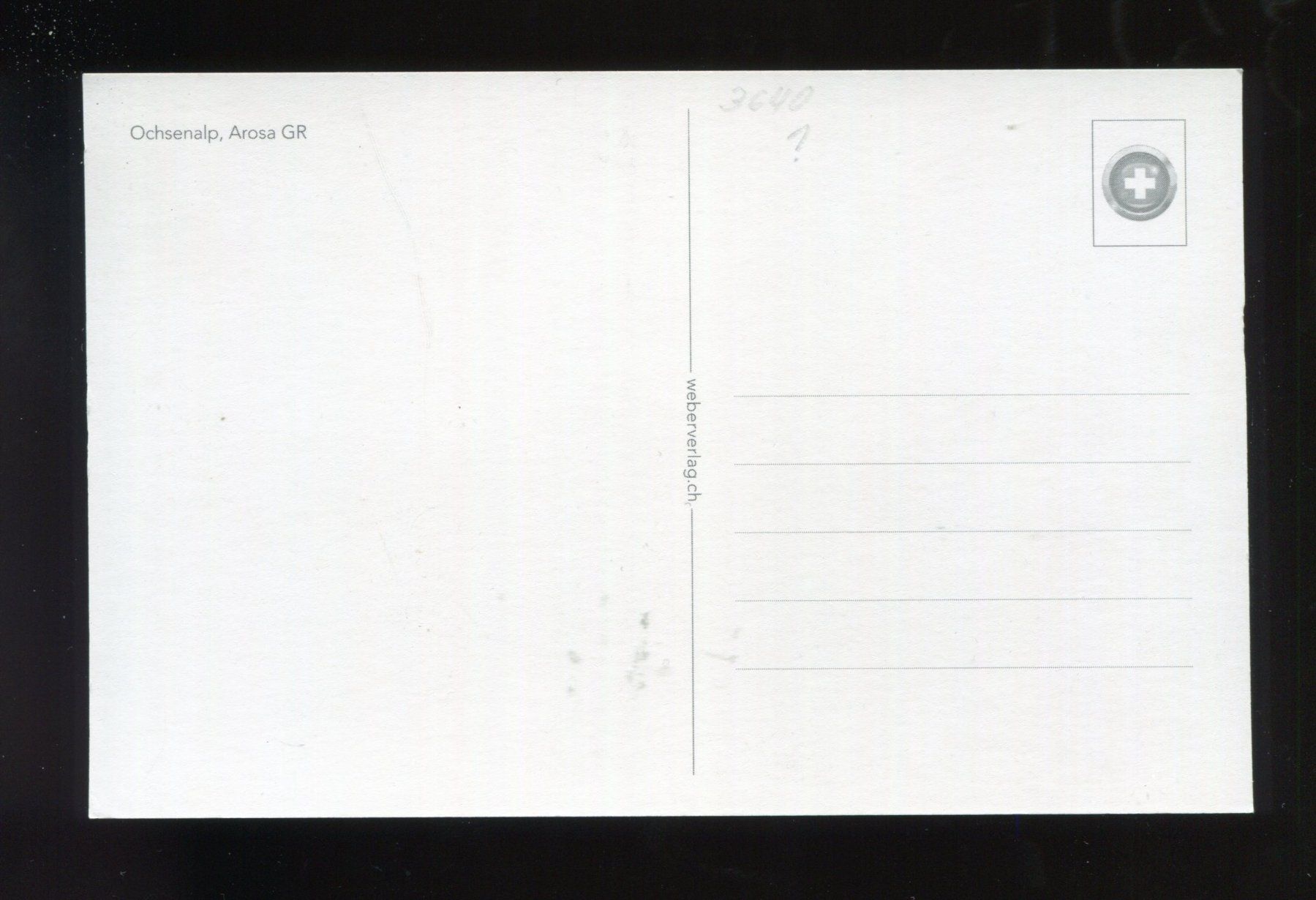 Cartoline postali: Arosa, Ochsenalp – Usato da Aarau venduto da Elmaar41 1