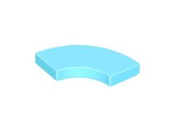 LEGO - 50x Medium Azure Tile Round 2x2 - 27925 - NEW
