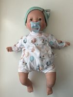 Babypuppe Marina & Pau mit Schnuller und Mütze, top Zustand