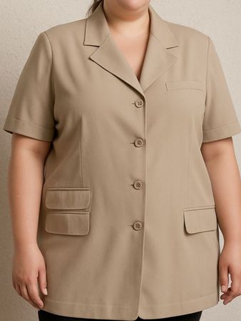 Jean Claire Sommer blazer Gr. 46 Beige Business Office plus