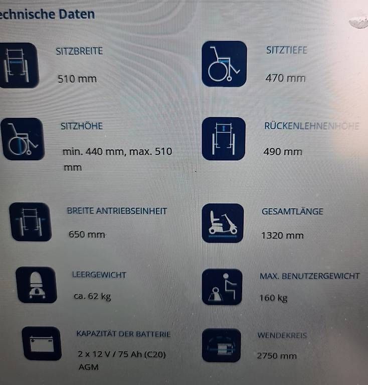 Voiturettes électriques: Elektromobil Invacare Comet – D'occasion à Winterthur par Glionel 1