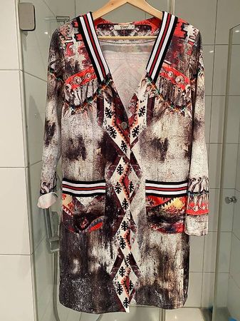 Extravaganter bunter Blazer in Grösse L