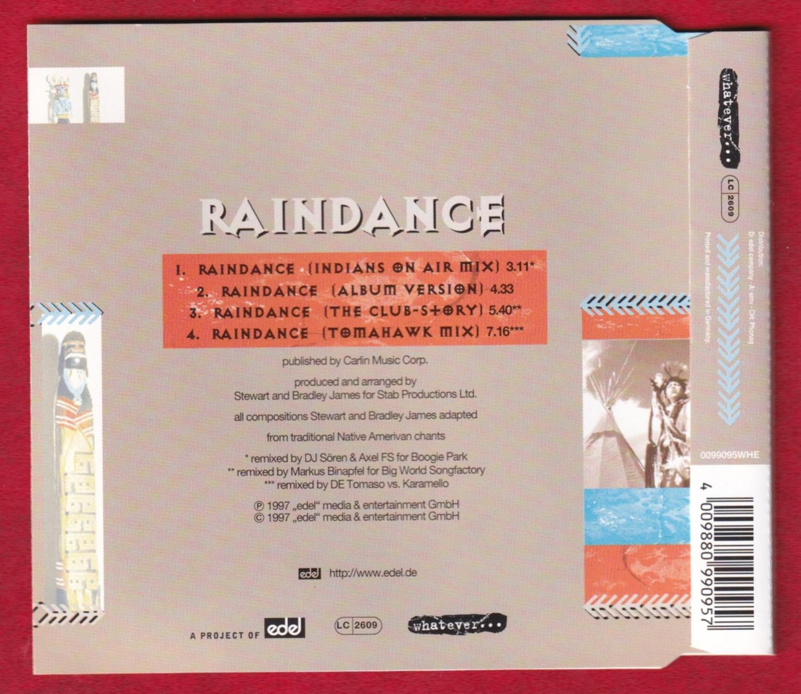 CD: Tekanewa - Raindance (CD-Single) – Usato da Zürich venduto da Pfluftl2000 2