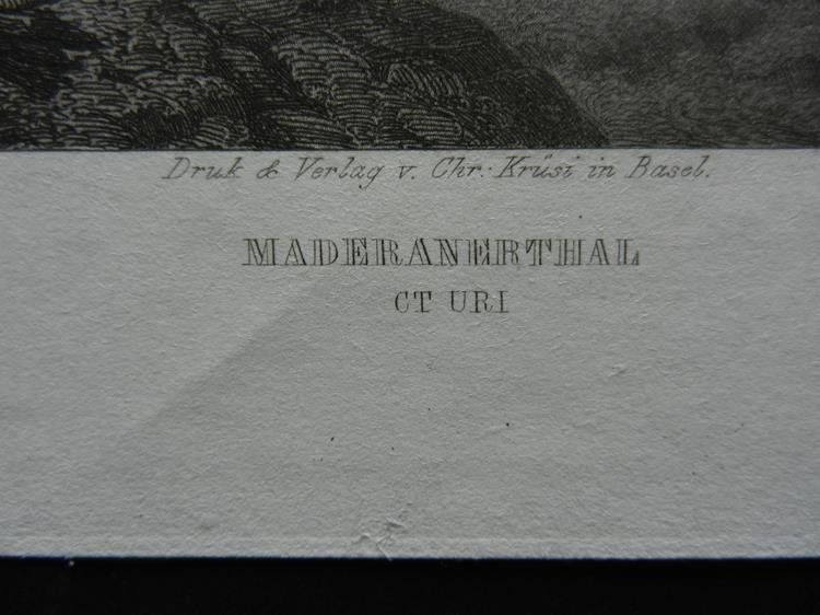 Gravures: Maderanertal – D'occasion à Risch par Rischli15 2