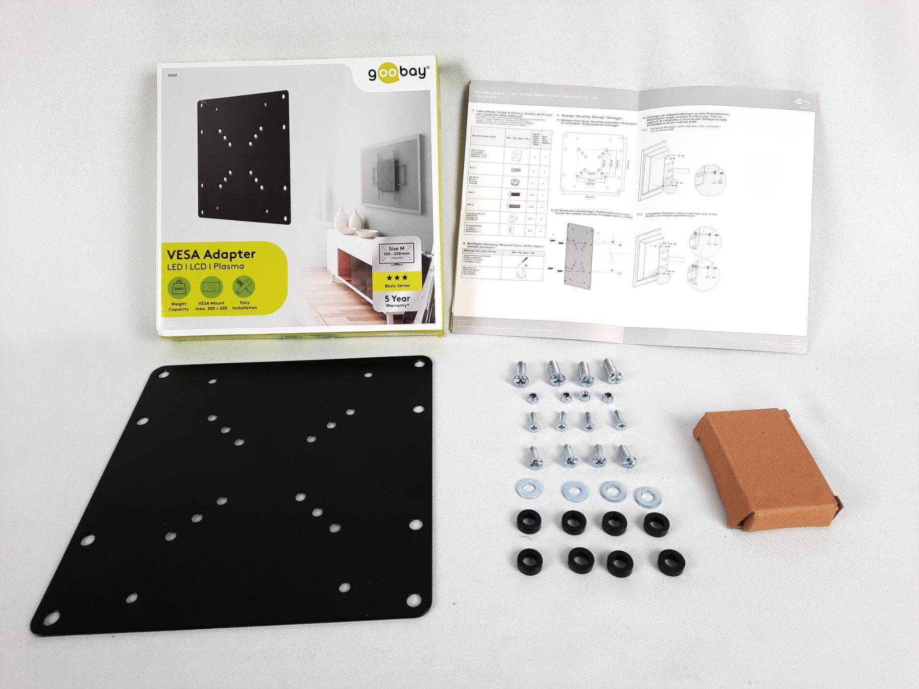 Supporti a parete: GOOBAY Vesa Adapter TV-Wandhalterung – Nuovo (secondo la descrizione) da Beinwil am See venduto da Restwert_Beinwil