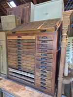 Druckerei Schrank/Setzkastem