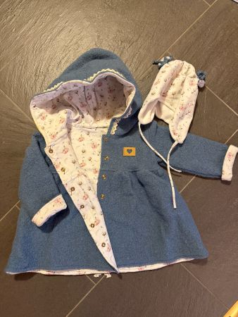 Wunderschöne Wollwalkjacke handmade 92