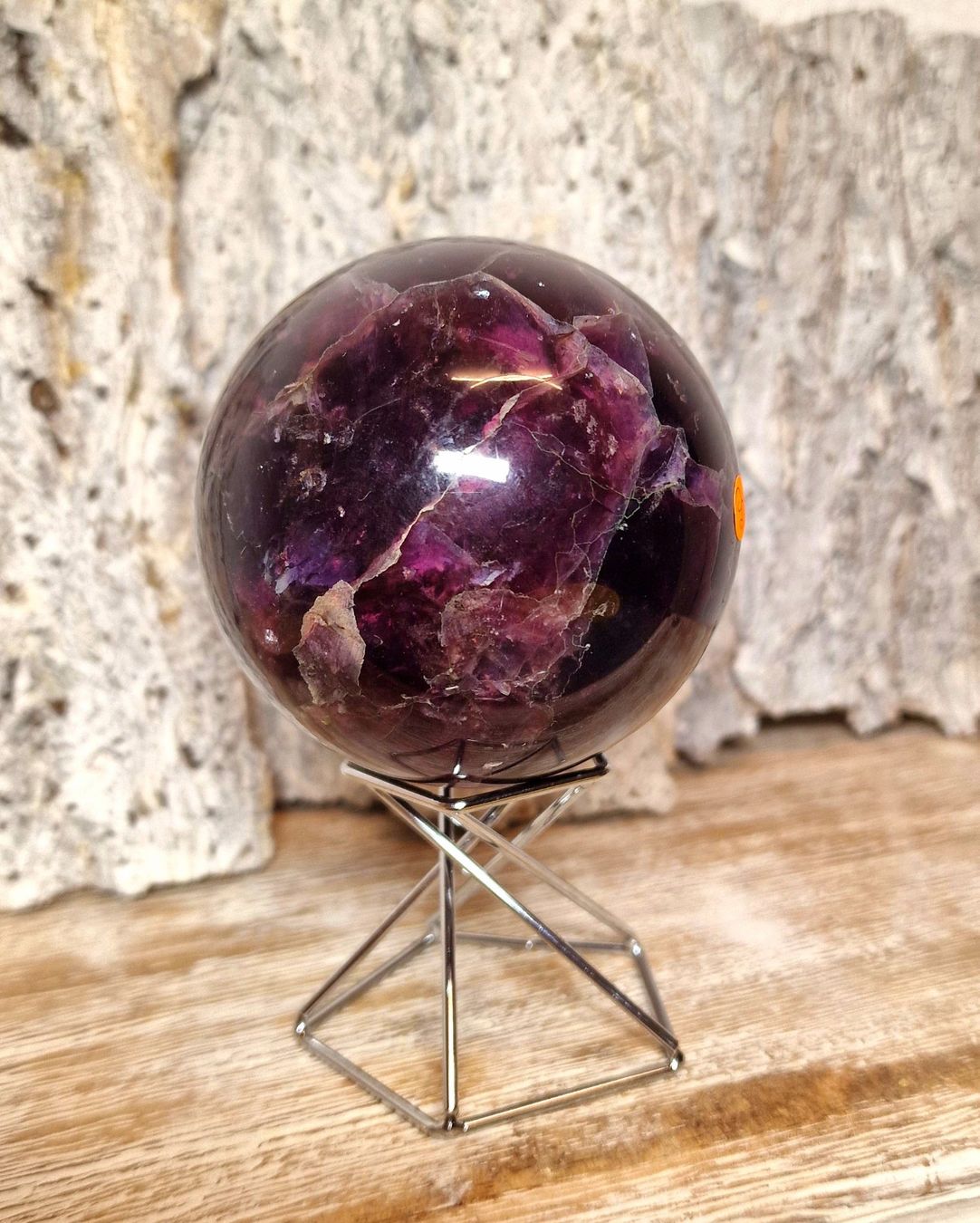 Mineralien & Heilsteine: Top Lila Fluorit Kugel 74mm 685g – Neu (gemäss Beschreibung) aus Matzingen von Shay_Crystalz 1