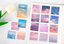 Washi "Tape" Sticker Wolken und Himmelmotive