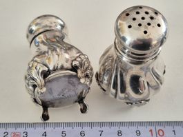 Salz- & Pfefferstreuer 925 Sterling Silber Vintage Antik