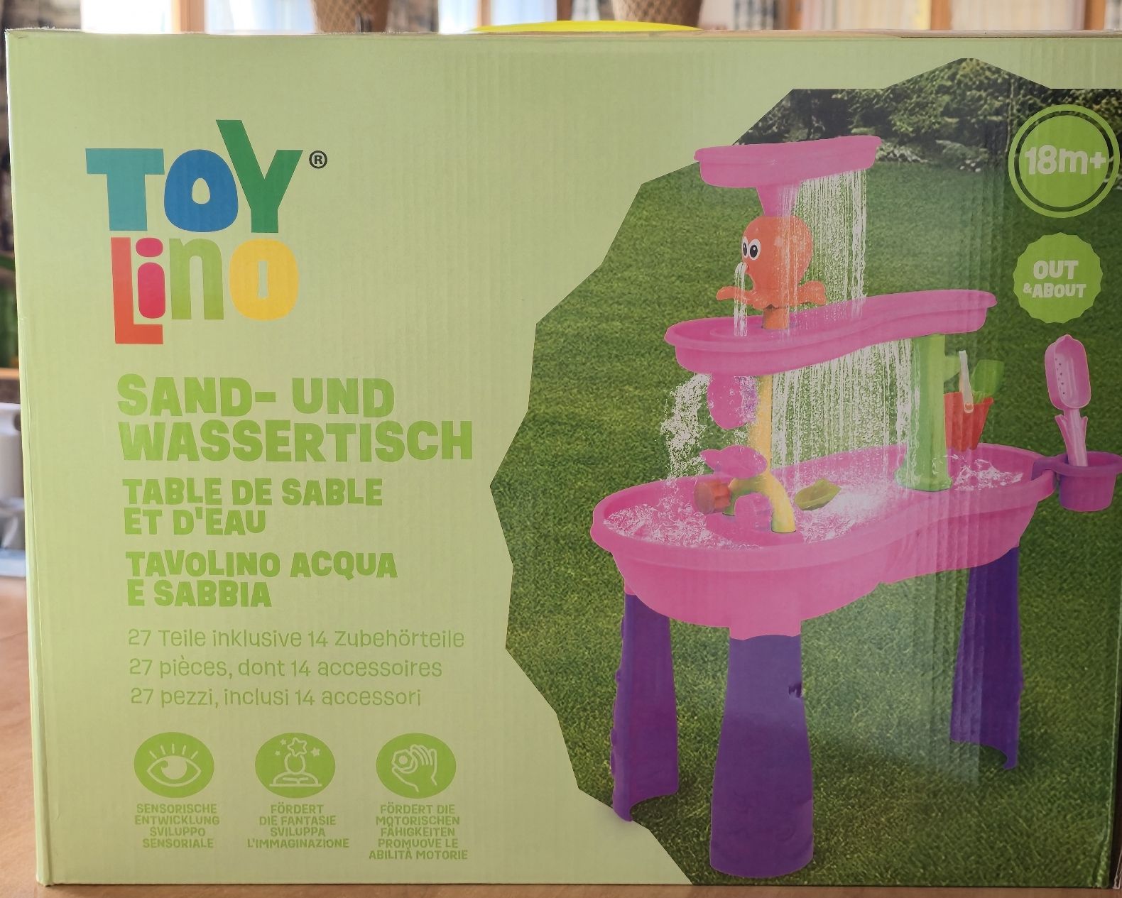Giocattoli: Sand- und Wassertisch – Nuovo e nell'imballaggio originale da Rüegsau venduto da Muggetrindli