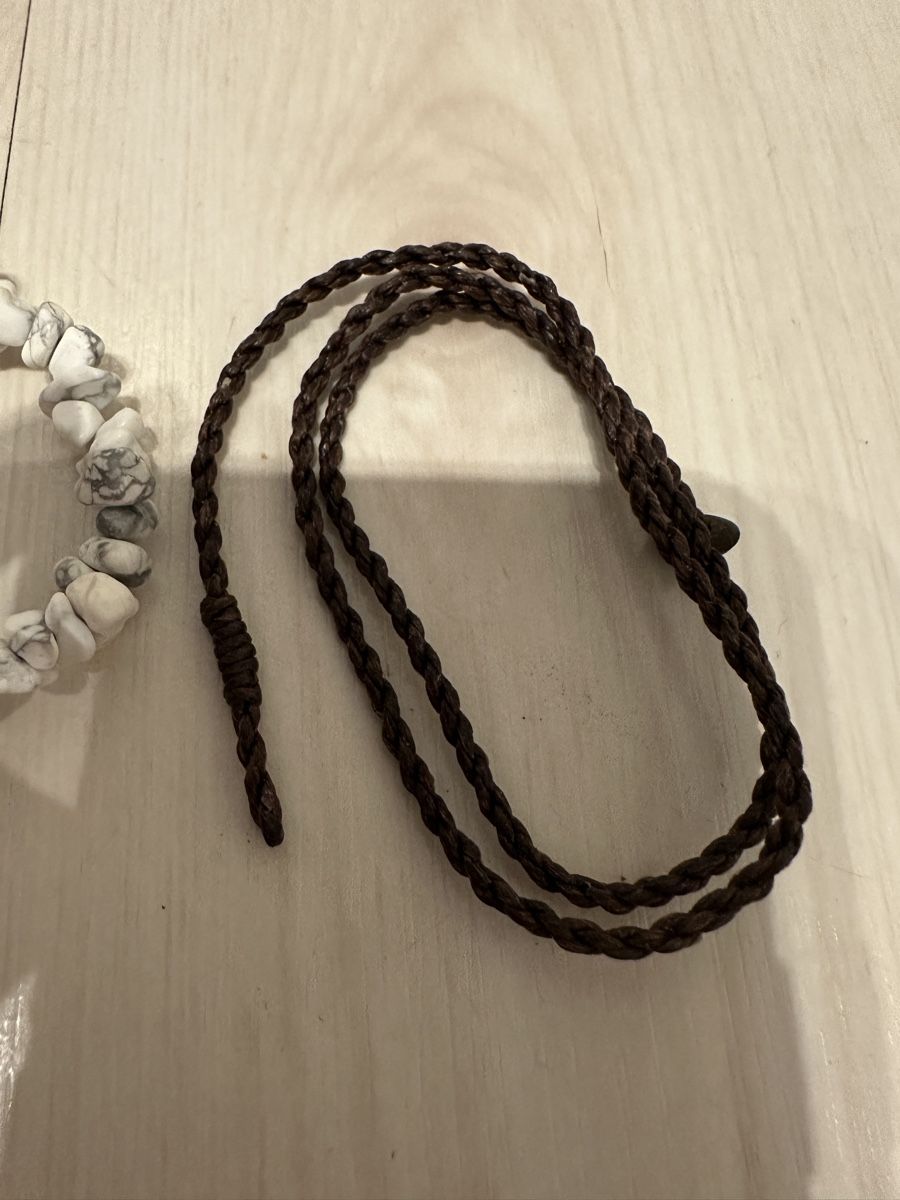 Bracciali & Braccialetti: Modeschmuck Set: 3 Armbänder, Leder, Engel, Howlith – Usato da Kloten venduto da MikiMiki_7 3