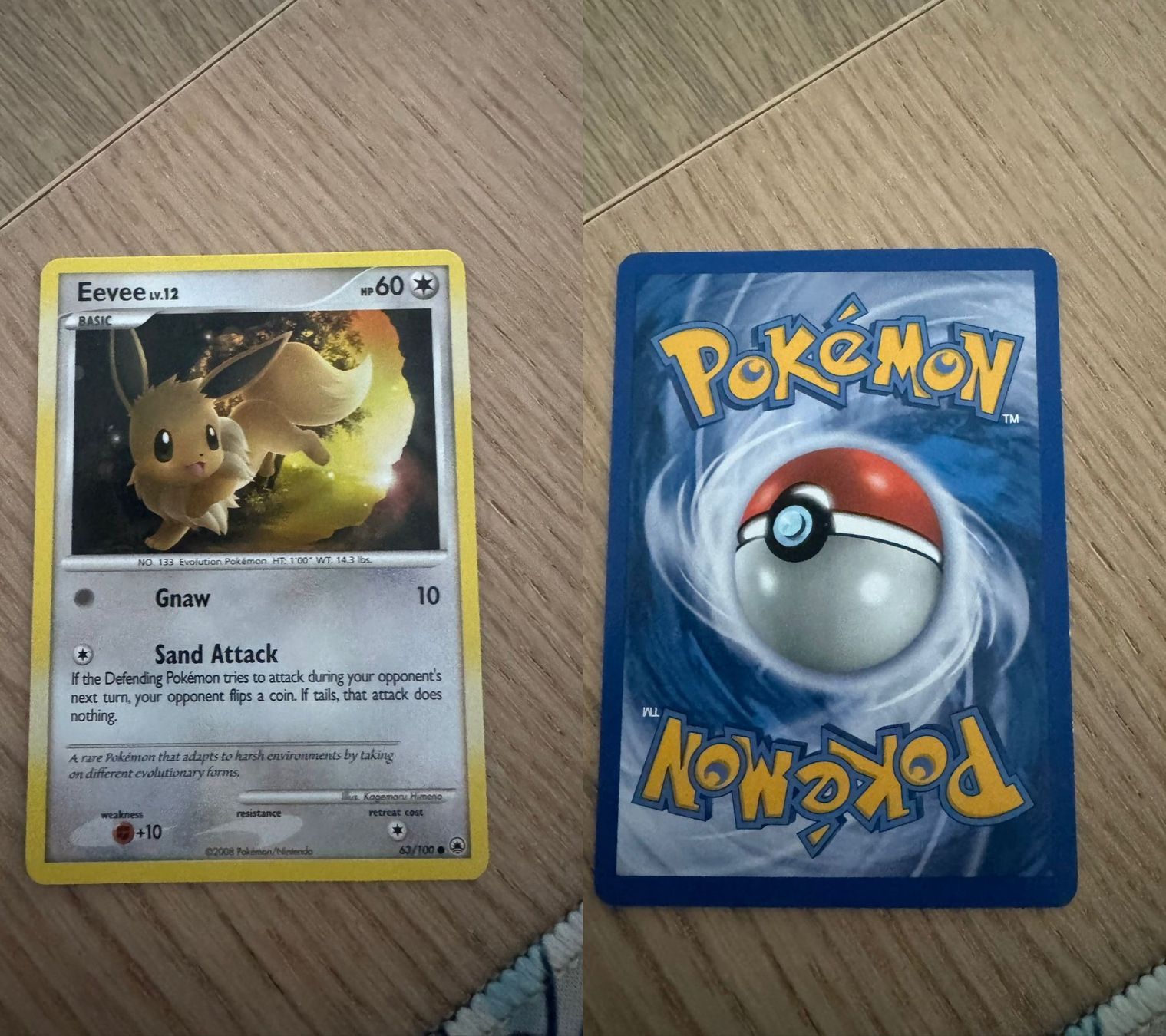 Pokémon Sammelbilder & Trading cards: Eevee 63/100 – Gebraucht aus Chavannes-Renens von skywalker1942