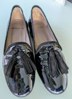 Damen Loafer Cenedella schwarz Lackleder gebraucht