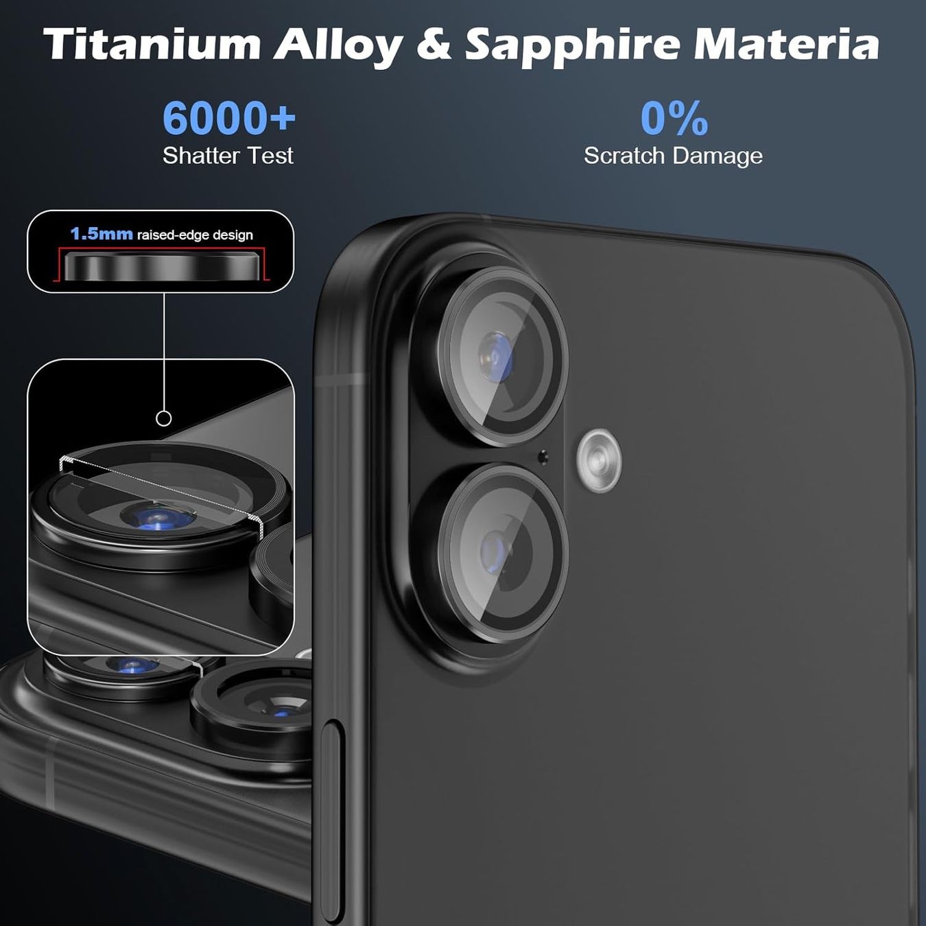 Apple Telefoni cellulari / Smartphones: iPhone 17  - 2 Verres protection Caméra NOIR – Nuovo e nell'imballaggio originale da Morges venduto da DigiAC 1