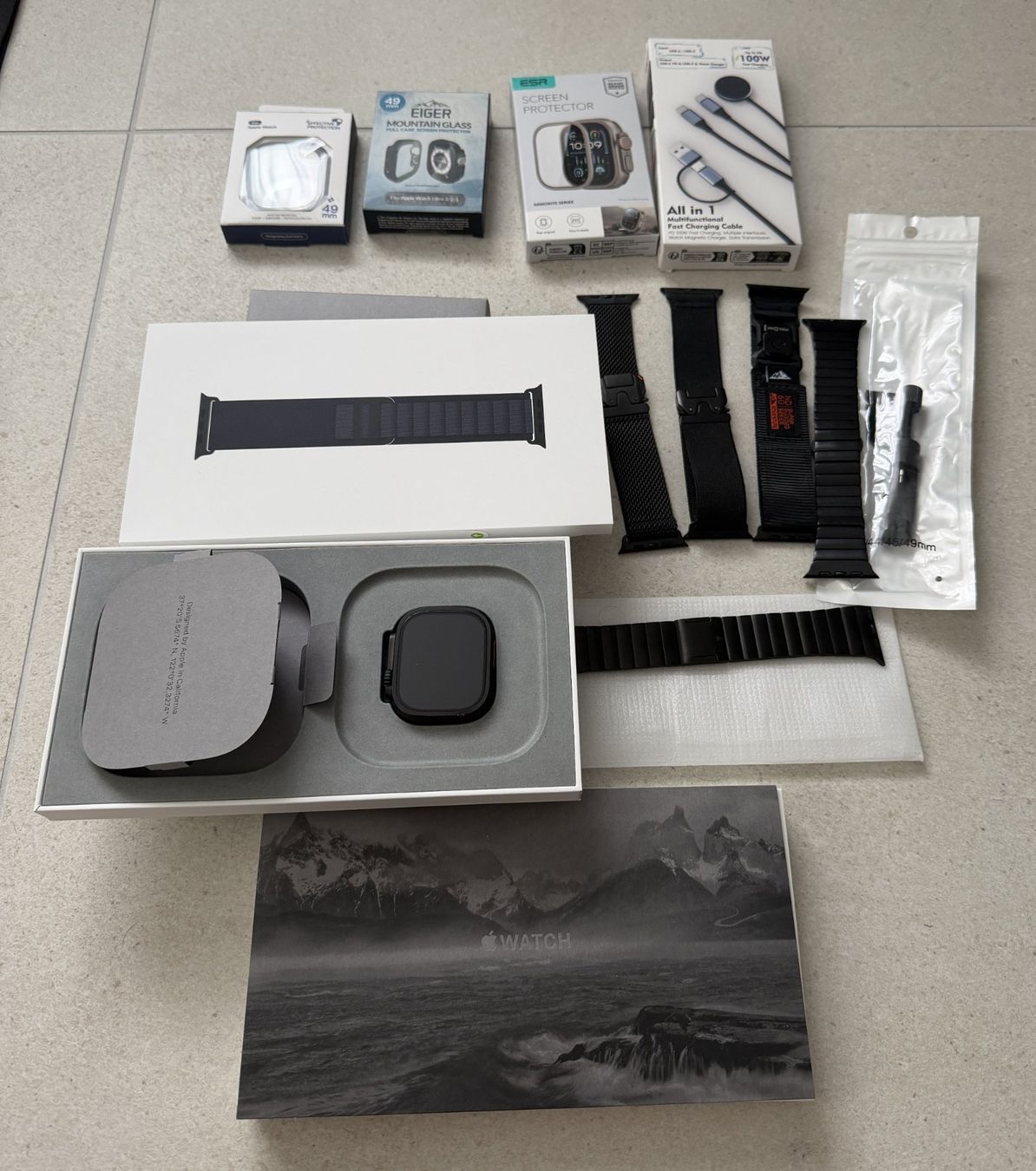 Apple Smartwatch: Apple Watch Ultra 3 GPS+CELL mit viel Zubehör – Neu (gemäss Beschreibung) aus Buchs ZH von Mike171