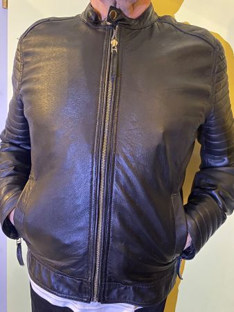 Chyston Lederjacke Herren schwarz XL
