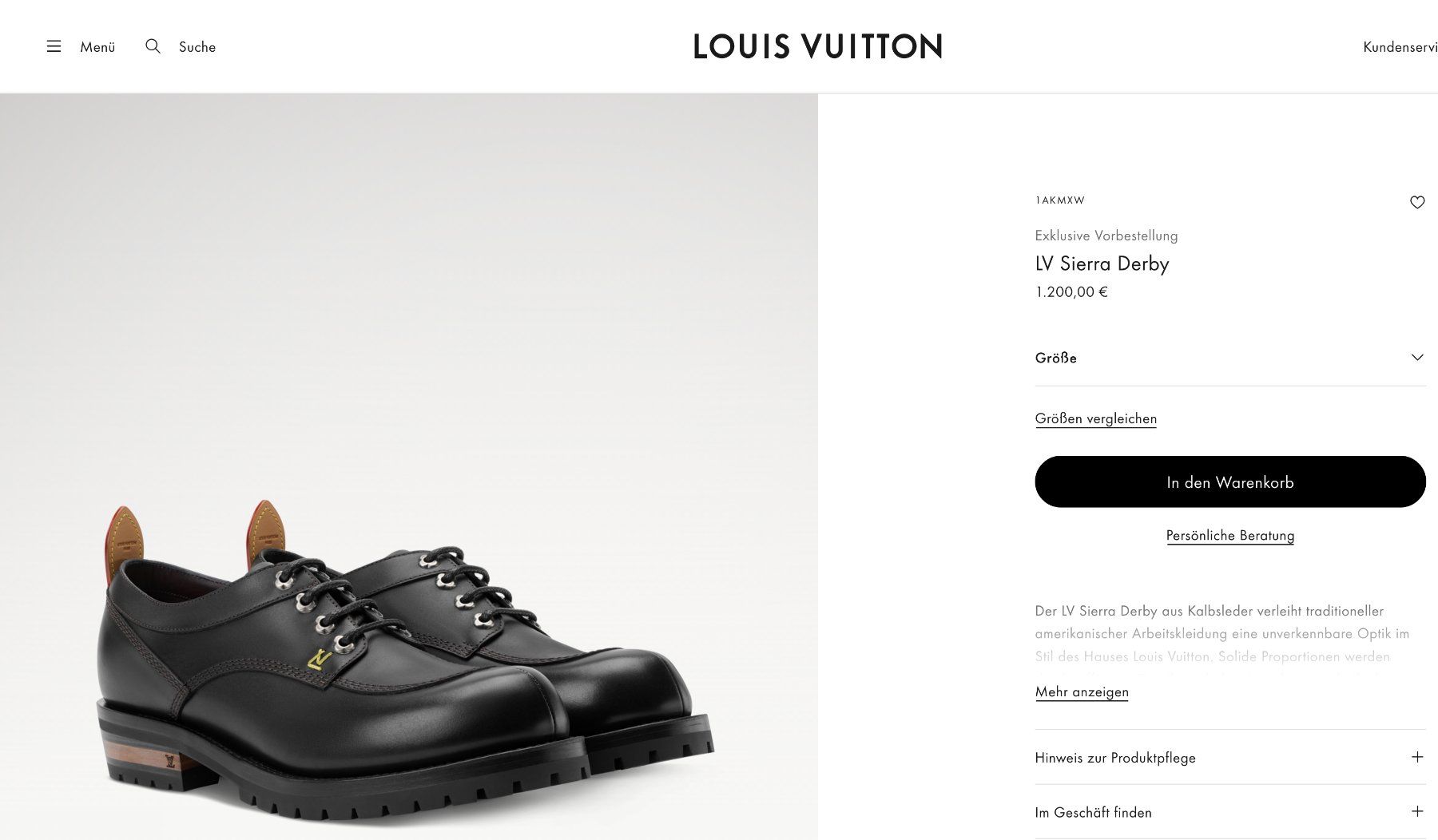 Louis Vuitton Scarpe da uomo: LOUIS VUITTON LV Sierra Derbies Low Boots Stiefel 43.5 NEU – Nuovo e nell'imballaggio originale da Kreuzlingen venduto da kruezbiz 4