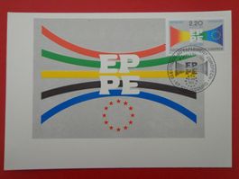 Maximumkarte MK 1989 Frankreich Parlement européen