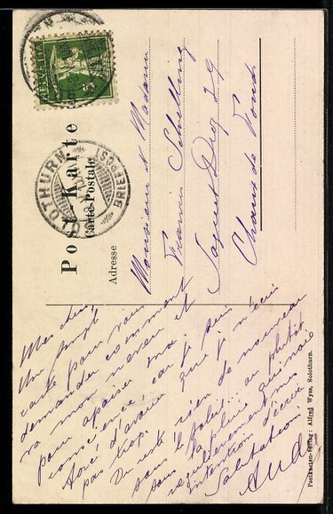 Cartoline postali: AK Solothurn, Basler-Thor mit St. Urs. Turm – Usato da Berlin venduto da bartko-reher 1