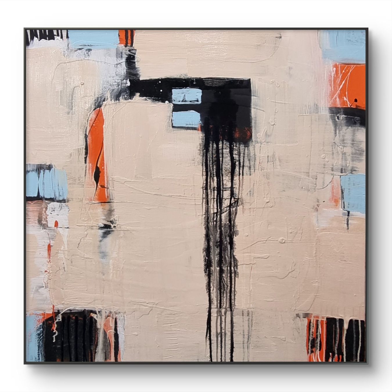 Gemälde: Originales abstraktes Bild 80x80cm / ohne Rahmen – Neu (gemäss Beschreibung) aus Urdorf von Contra8 1