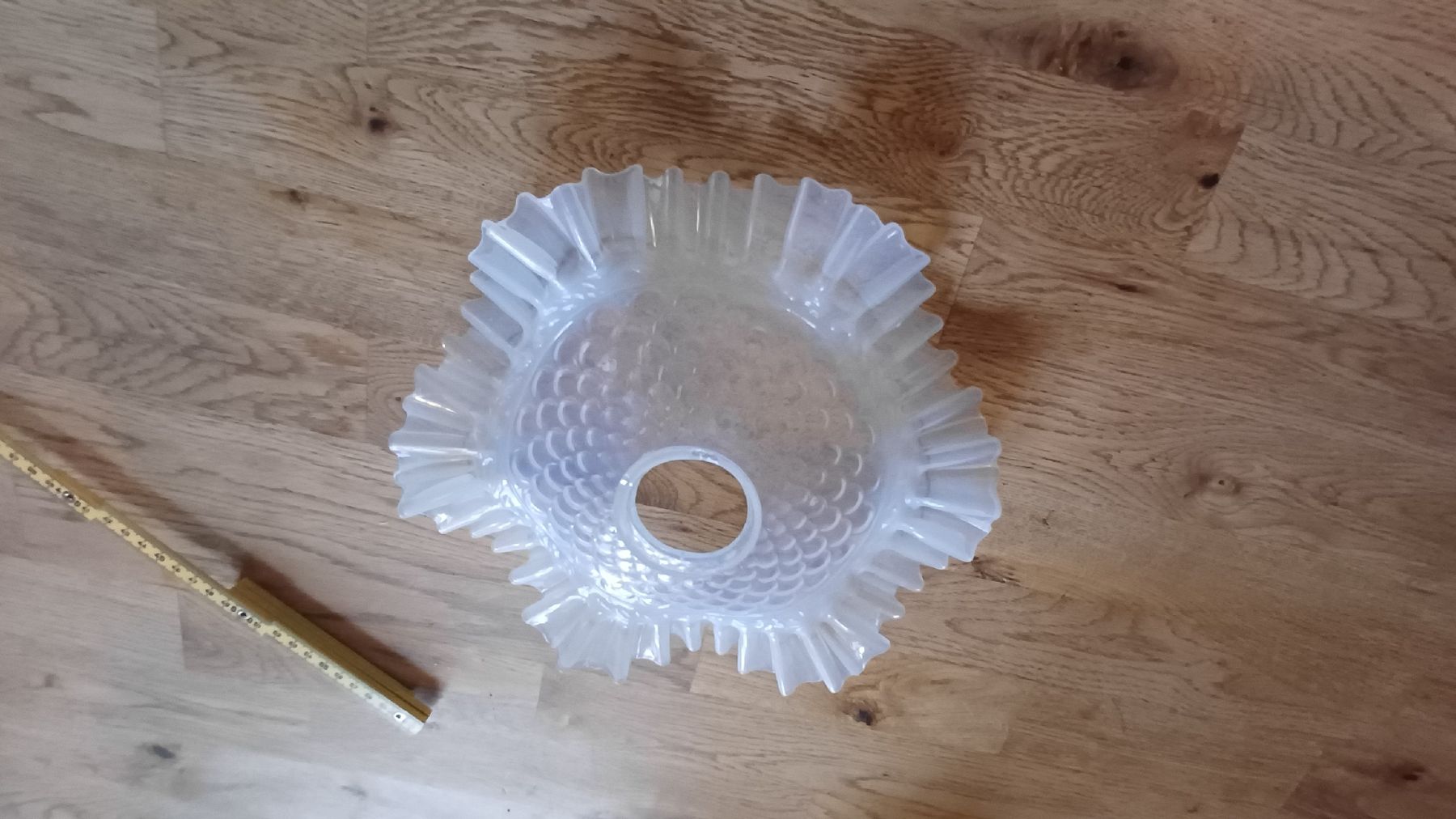 Paralumi: Jugendstil Lampenglas Opalinglas – Usato da Flawil venduto da Naphtali 6
