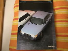 Saab 900 i Faltprospekt 1983