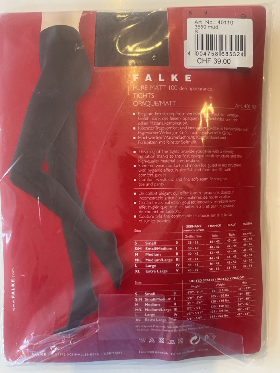 Falke Calze & Collant: Strumpfhosen Falke 2 mal curcuma 1 malmud  – Nuovo (secondo la descrizione) da Rombach venduto da kar_5kkt 3