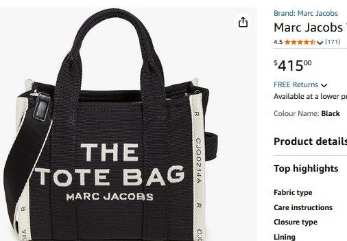 Marc Jacobs Borse da donna: Marc Jacobs The Tote Bag Tasche / sac – Usato da Collonges venduto da Auganien 9