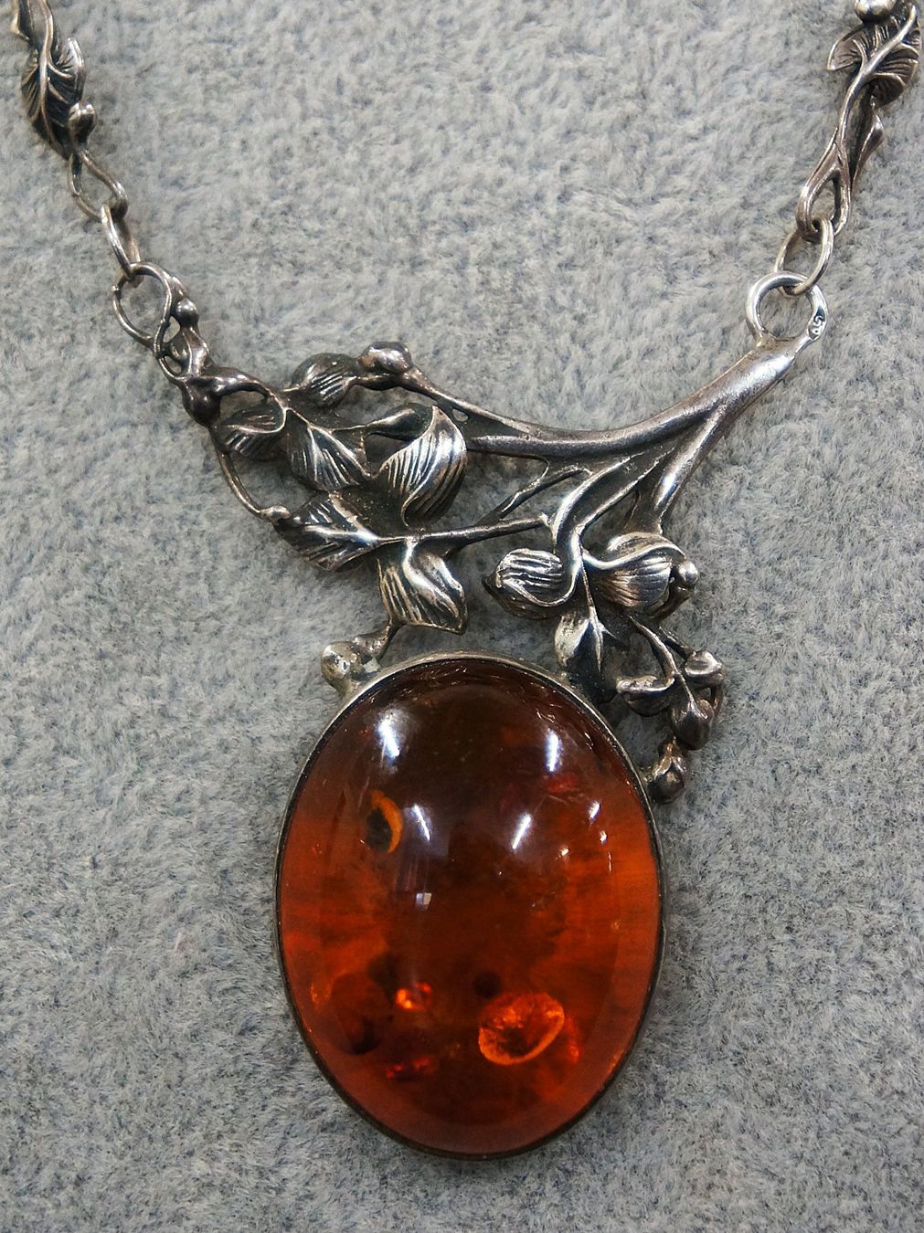 Ketten: Jugendstil Bernstein Collier 925 Silber – Gebraucht aus Basel von bk_brockibasel 1