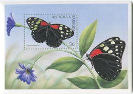 Block "Schmetterlinge". Antigua und Barbuda