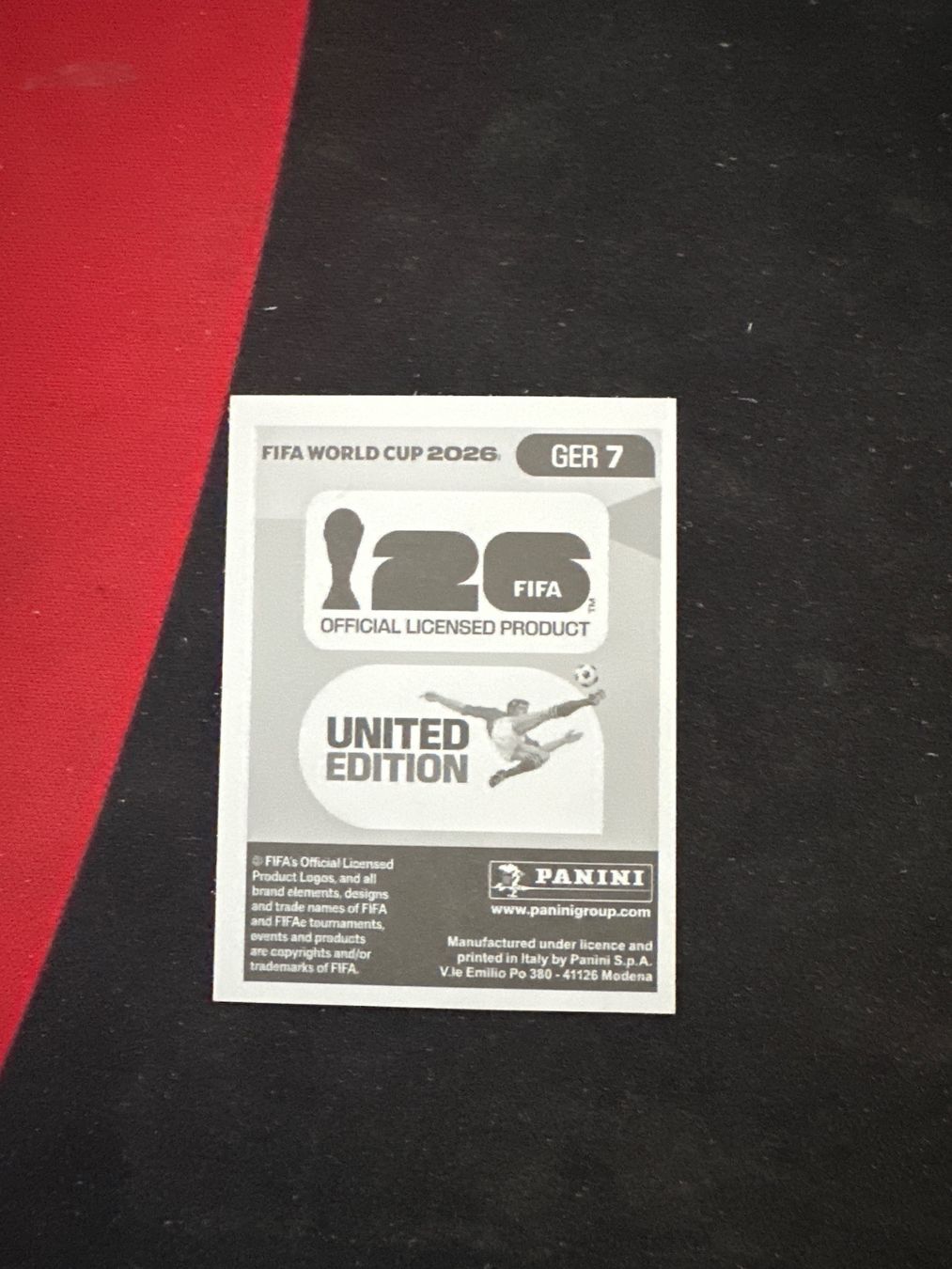 Panini Carte collezionabili: Panini FIFA WM 2026 Sticker - GER 7 – Usato da Sulz AG venduto da DealWerk 1